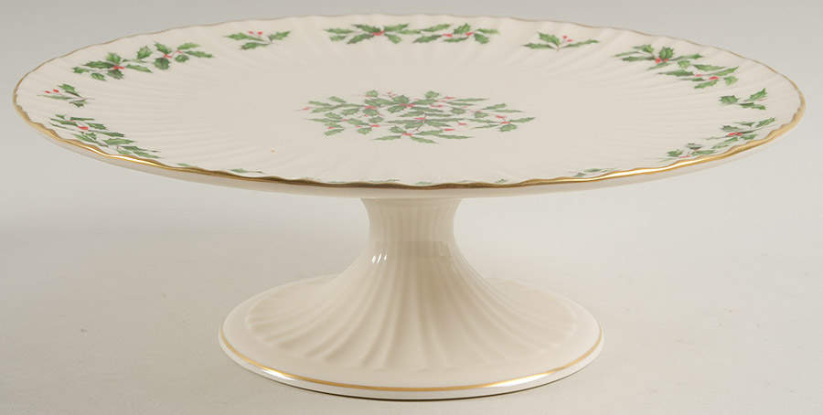 Holiday (Dimension) 10" Diameter Pedistal Cake Stand by Lenox-1