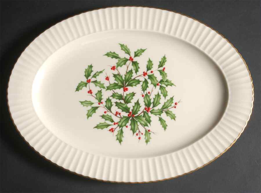 Holiday (Dimension) 13" Oval Serving Platter by Lenox-1