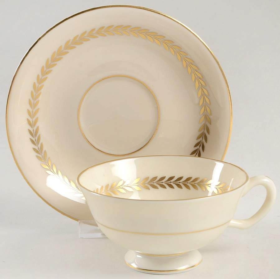 Imperial Footed Cup & Saucer Set by Lenox-1