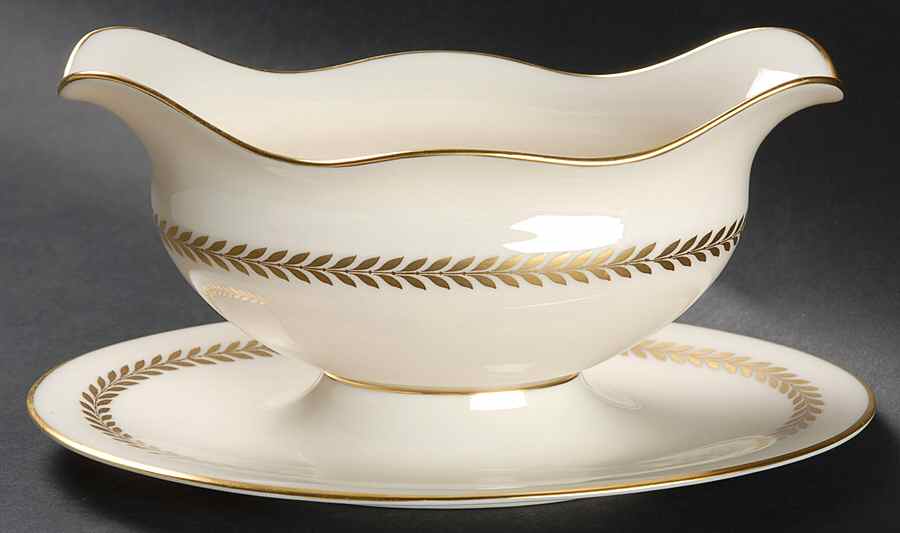 Imperial Gravy Boat with Attached Underplate by Lenox-1
