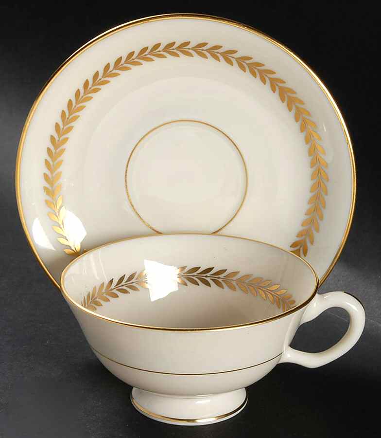 Imperial Footed Cup & Saucer Set by Lenox-1