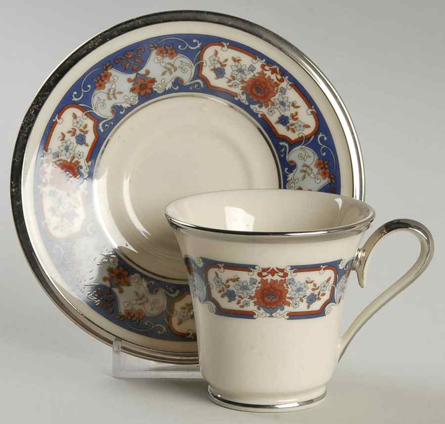Interlude Footed Demitasse Cup & Saucer Set by Lenox-1