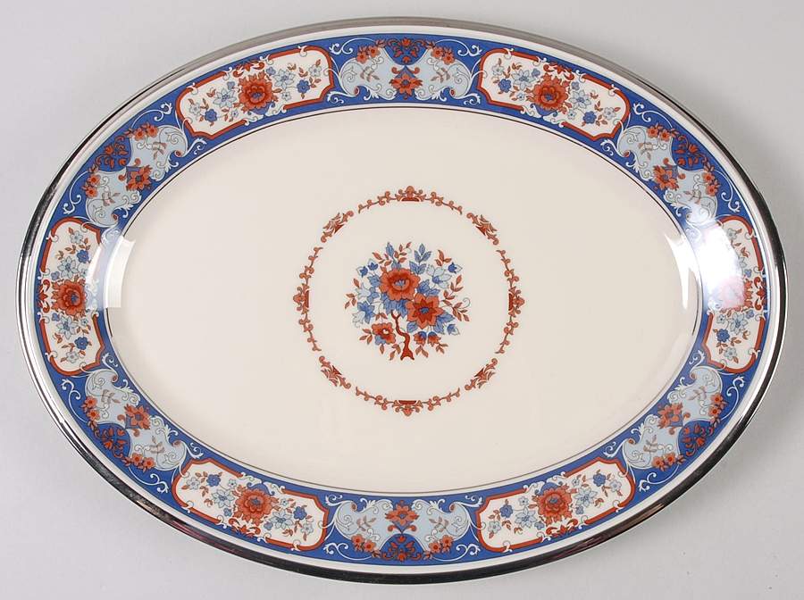 Interlude 14" Oval Serving Platter by Lenox-1