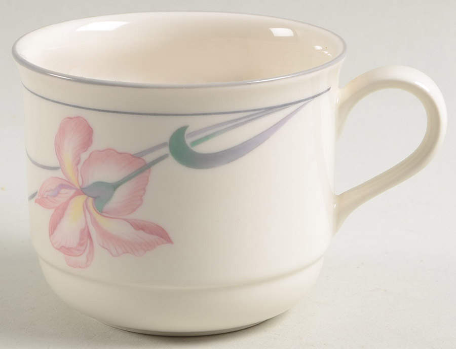 Iris on Grey Flat Cup by Lenox-1