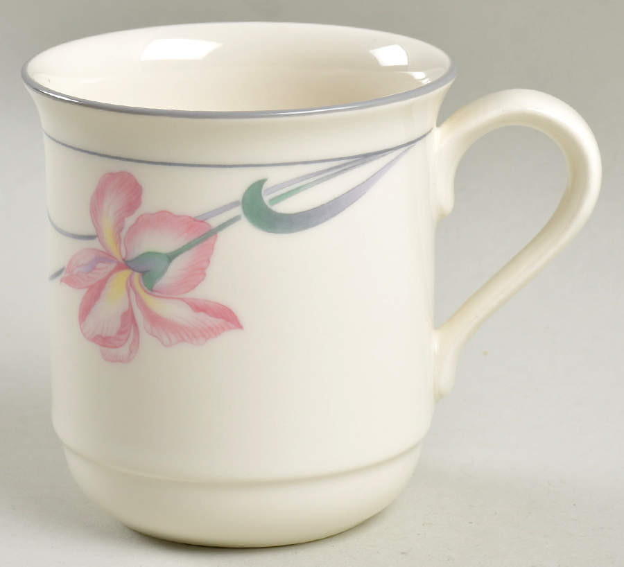 Iris on Grey Mug by Lenox-1