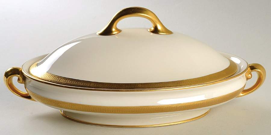 J19 Cream Oval Covered Vegetable by Lenox-1