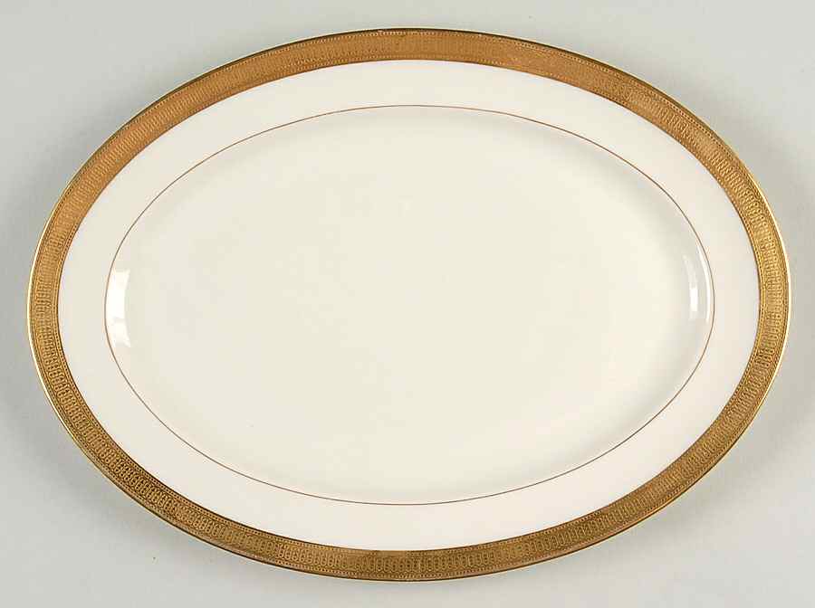 J19 Cream 11" Oval Serving Platter by Lenox-1