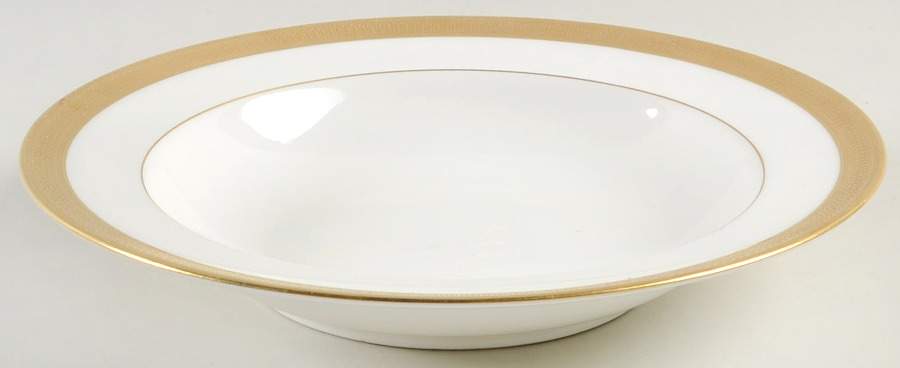 J19 White Large Rim Soup Bowl by Lenox-1