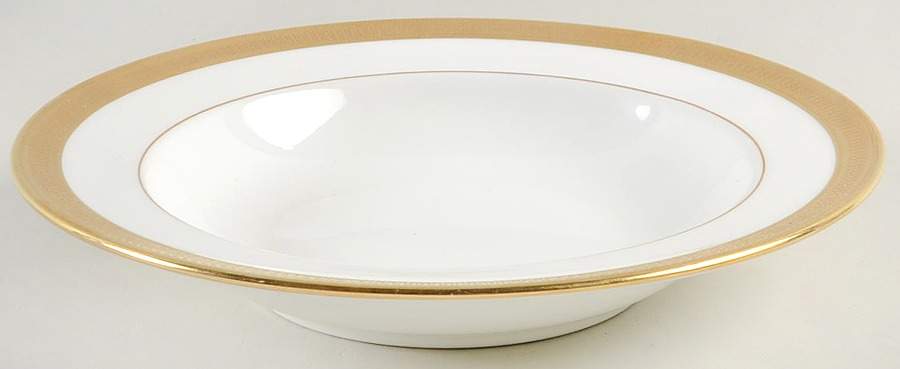 J19 White Rim Soup Bowl by Lenox-1