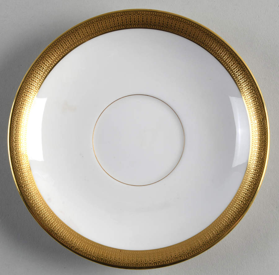 J19 White Saucer for Bouillon Cup by Lenox-1