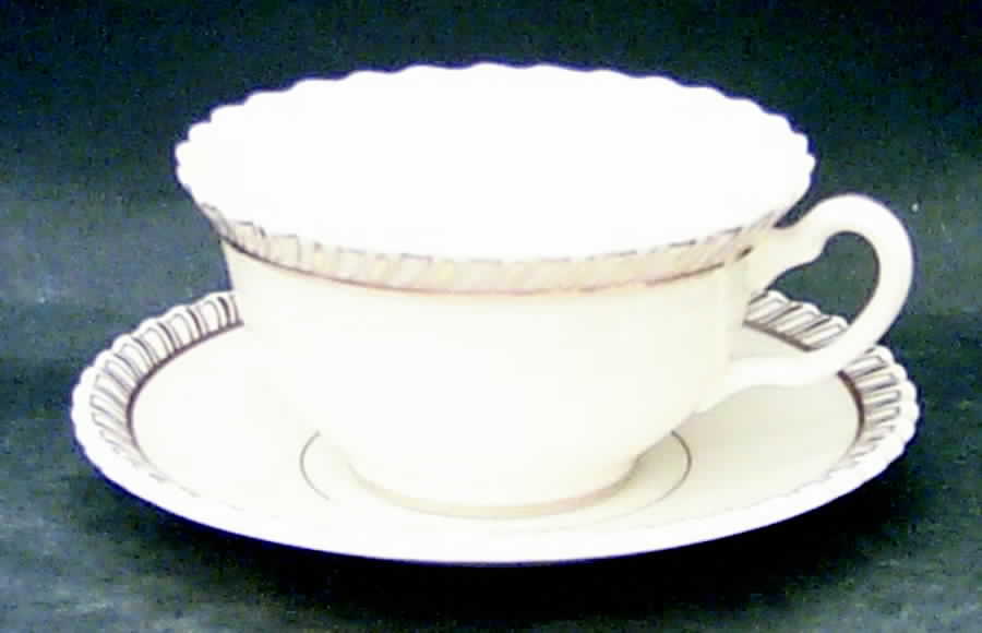 J330 Flat Cup & Saucer Set by Lenox-1