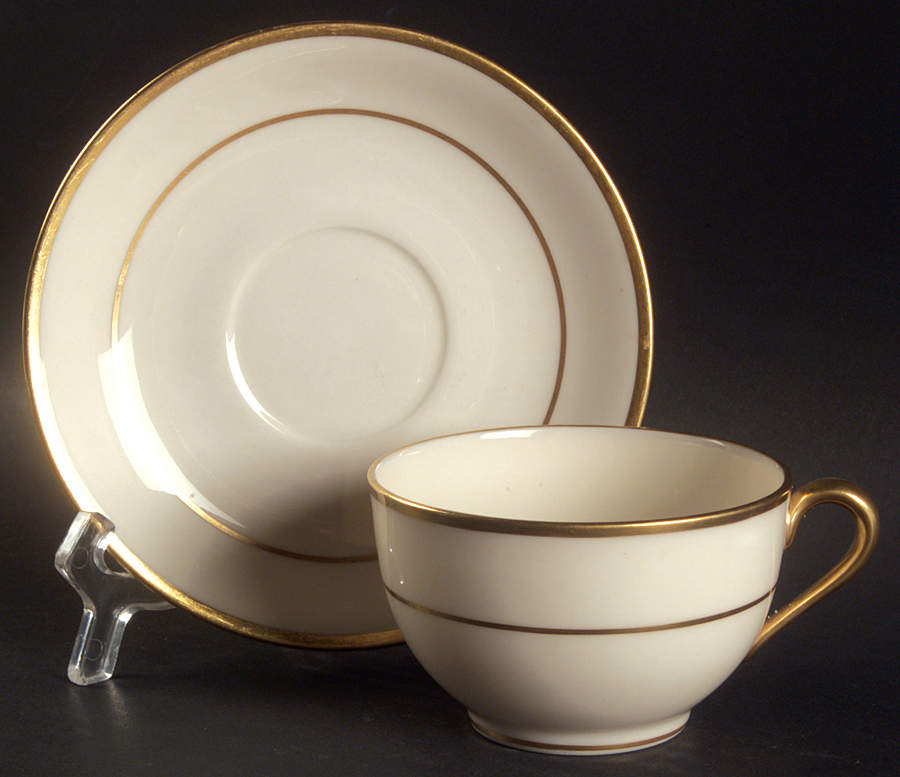 J34 Flat Cup & Saucer Set by Lenox-1