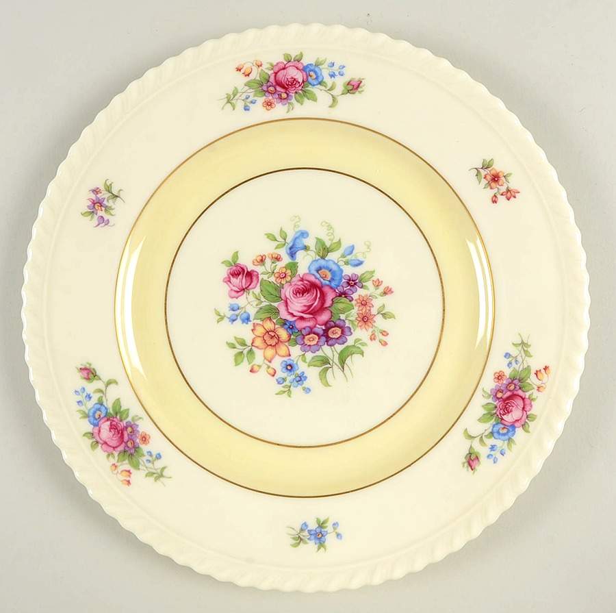Gadroon Rose Cream Band Dinner Plate by Lenox-1