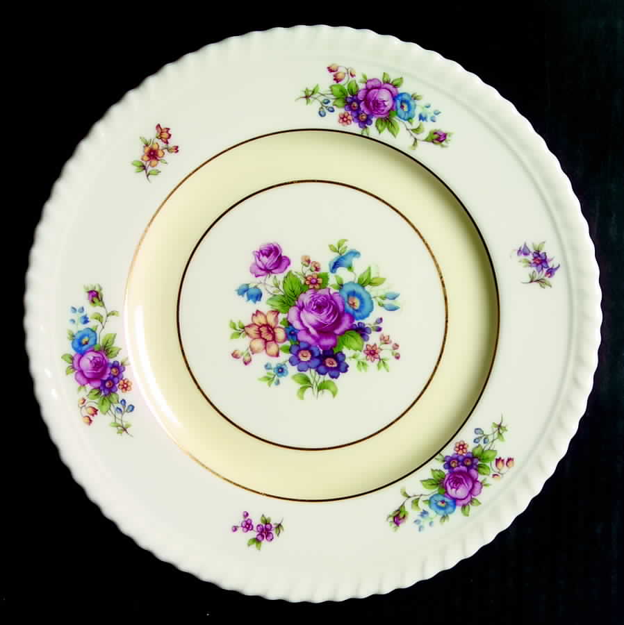 Gadroon Rose Cream Band Salad Plate by Lenox-1
