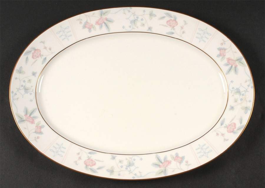 Jacqueline 14" Oval Serving Platter by Lenox-1