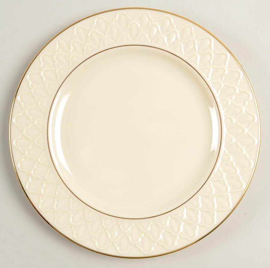 Jacquard Gold Salad Plate by Lenox-1