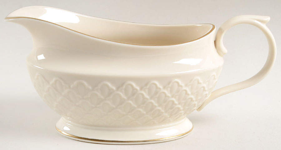 Jacquard Gold Gravy Boat by Lenox-1