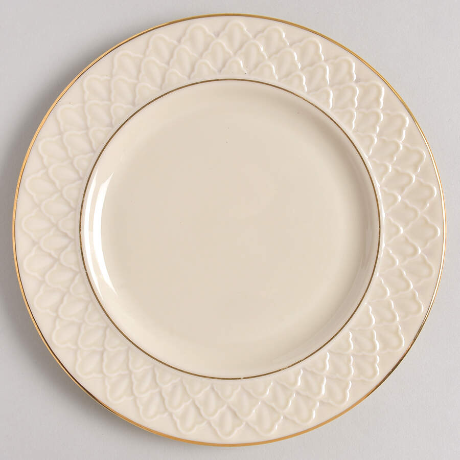 Jacquard Gold Salad Plate by Lenox-1