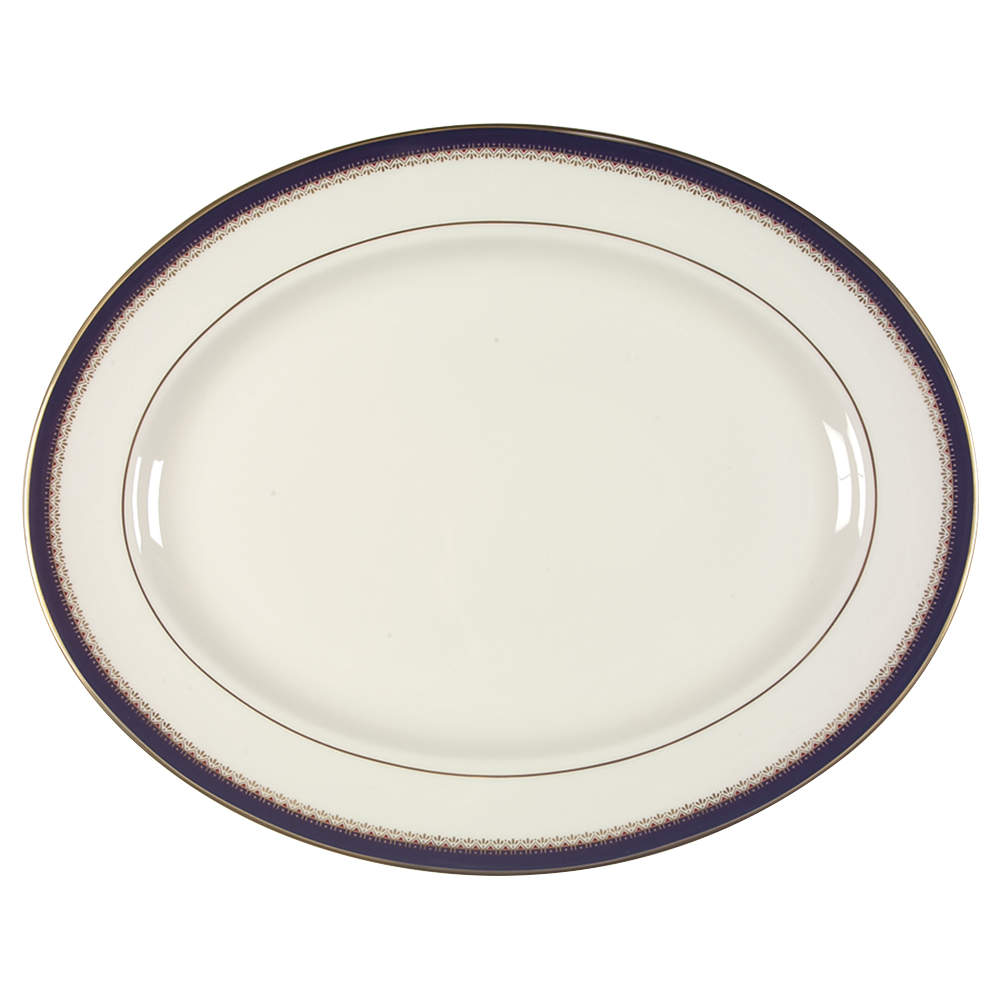 Jefferson 15" 1999 Shape Oval Serving Platter by Lenox-1