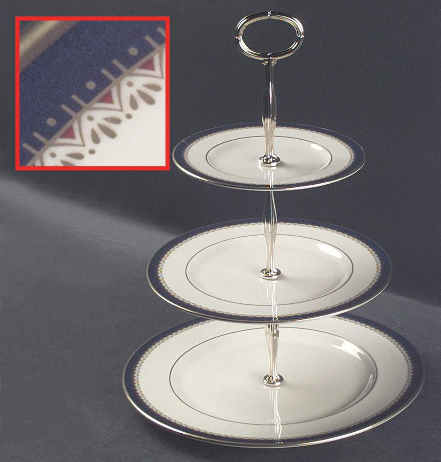Jefferson 13 7/8"-14 1/4" 3-Tiered Serving Tray(DP,SP,BB) HC by Lenox-1
