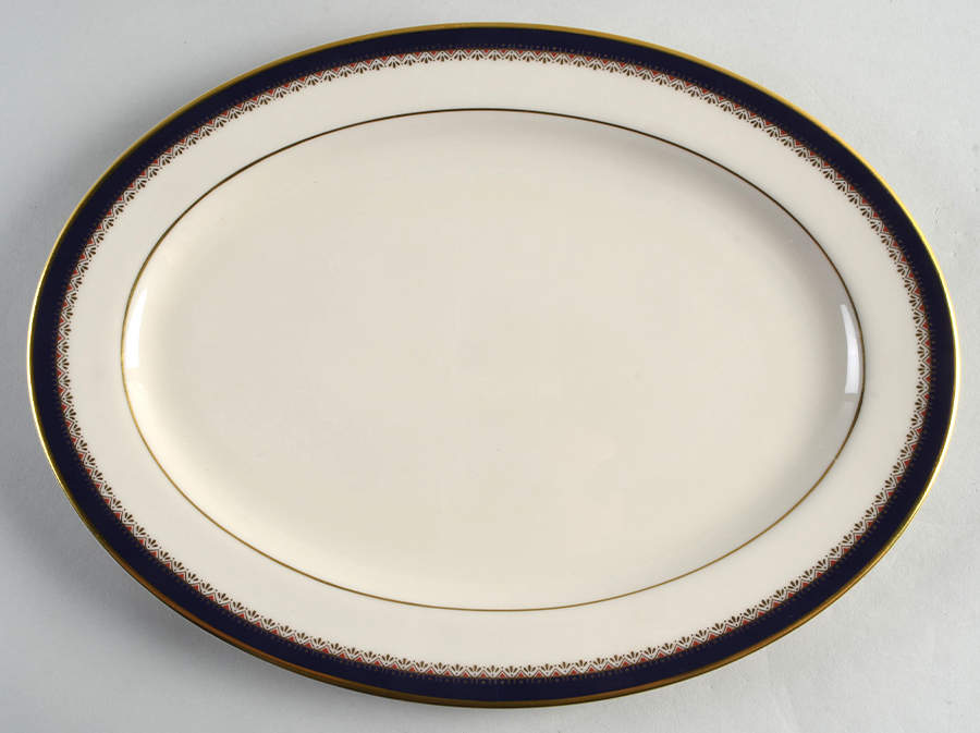 Jefferson 13" Oval Serving Platter by Lenox-1