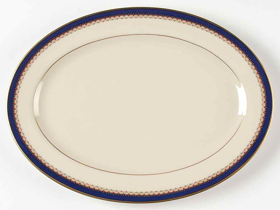 Jefferson 13" Oval Serving Platter by Lenox-1