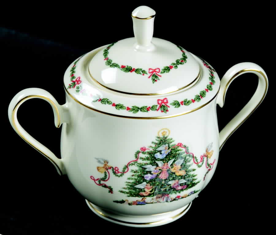 Joys of Christmas Giftware Sugar Bowl & Lid by Lenox-1