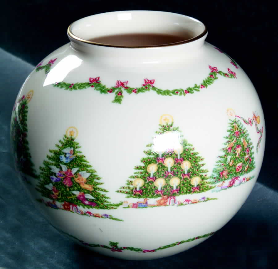 Joys of Christmas Giftware Globe Vase by Lenox-1