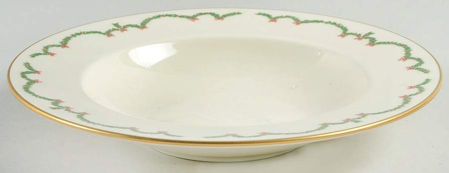 Joys of Christmas Giftware Rim Soup Bowl by Lenox-1