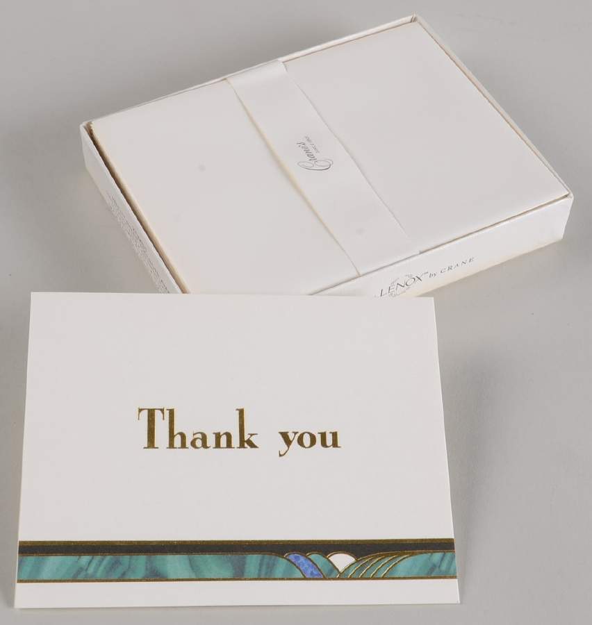 Kelly (Set of 10) Paper Thank You Notes by Lenox-1