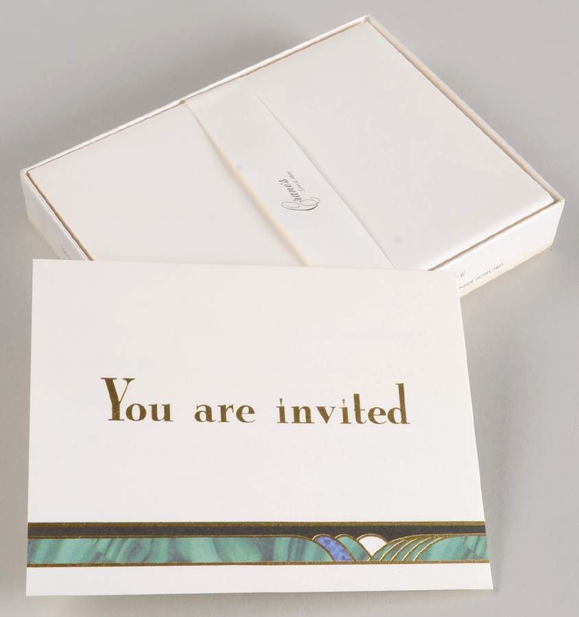 Kelly (Set of 10) Paper Fill In Invitaions by Lenox-1
