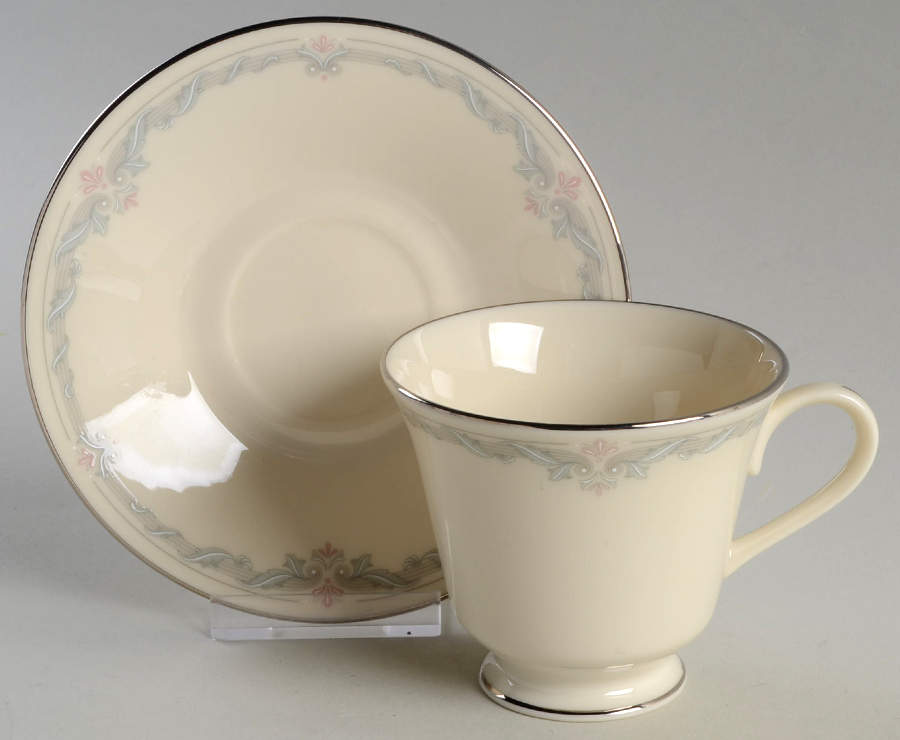 Kingston Footed Cup & Saucer Set by Lenox-1