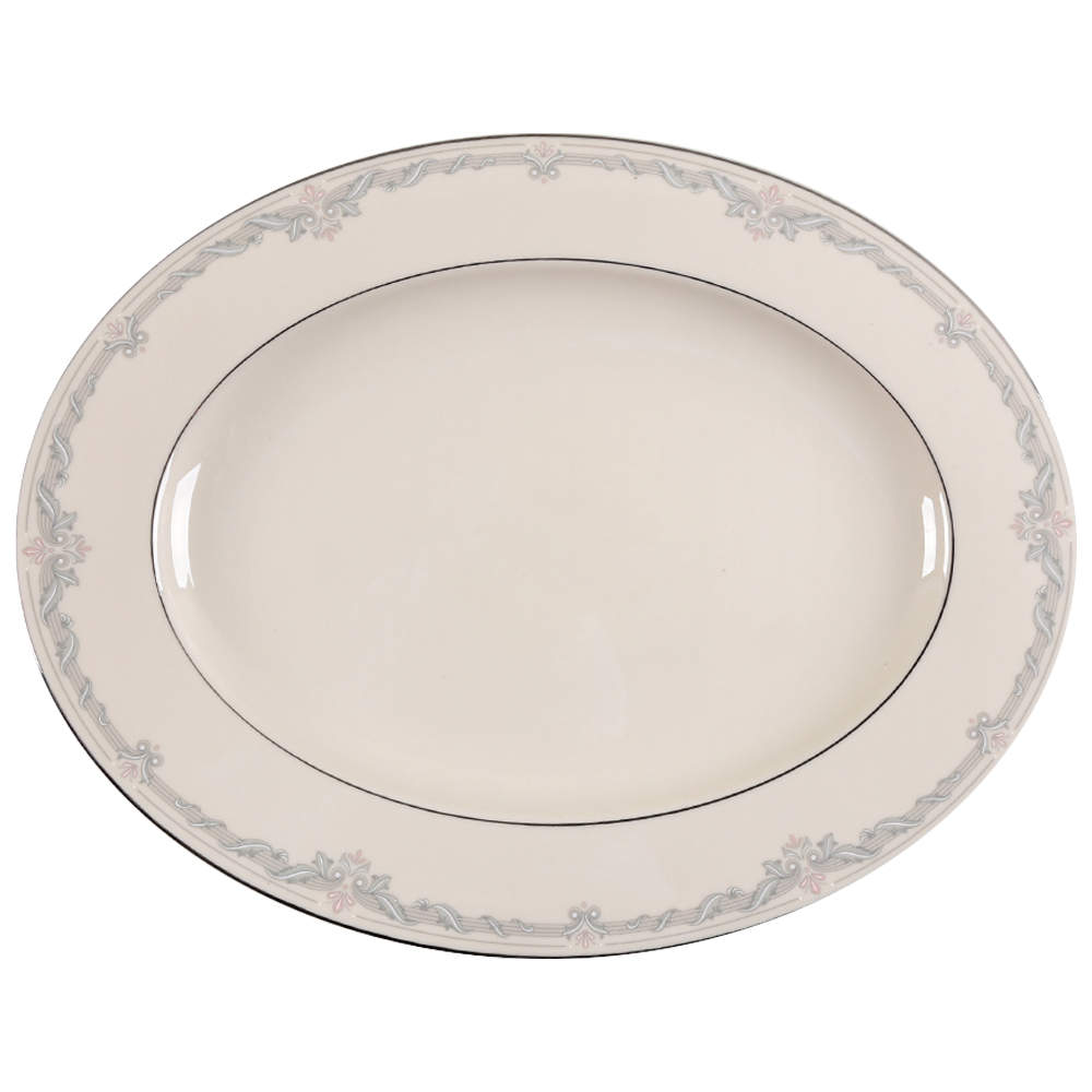 Kingston 15" 1999 Shape Oval Serving Platter by Lenox-1