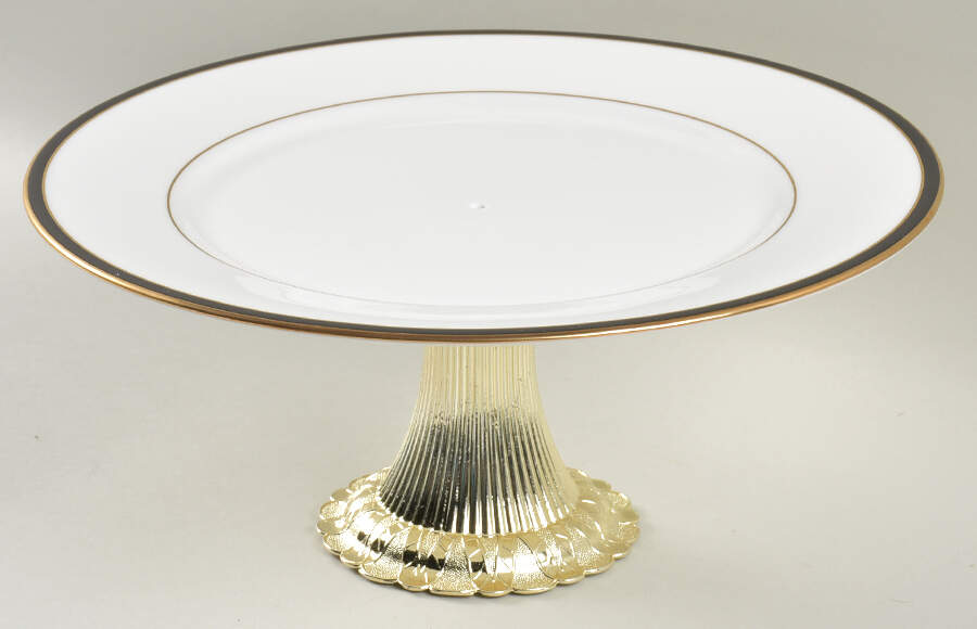 Kristy Cake Stand with 4"-5" Metal Pedestal  Hc by Lenox-1
