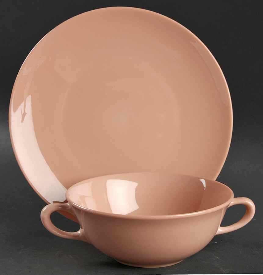 L19 Flat Cream Soup Bowl & Saucer Set by Lenox-1