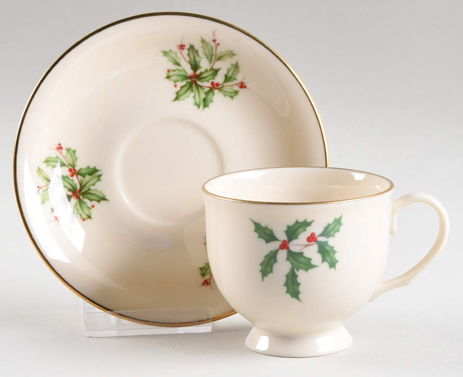 L4 Footed Cup & Saucer Set by Lenox-1