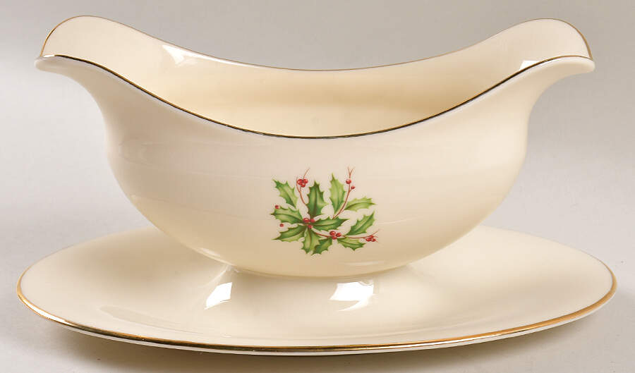 L4 Gravy Boat with Attached Underplate by Lenox-1