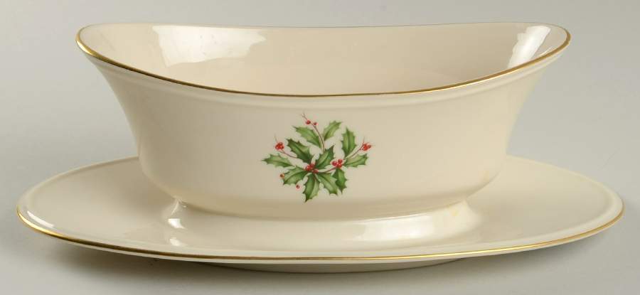 L5 Gravy Boat with Attached Underplate by Lenox-1