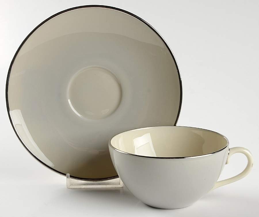 L6 Flat Cup & Saucer Set by Lenox-1