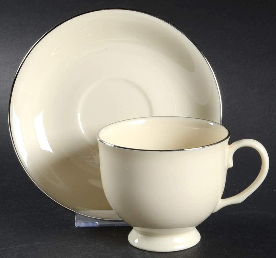 L7 Footed Cup & Saucer Set by Lenox-1