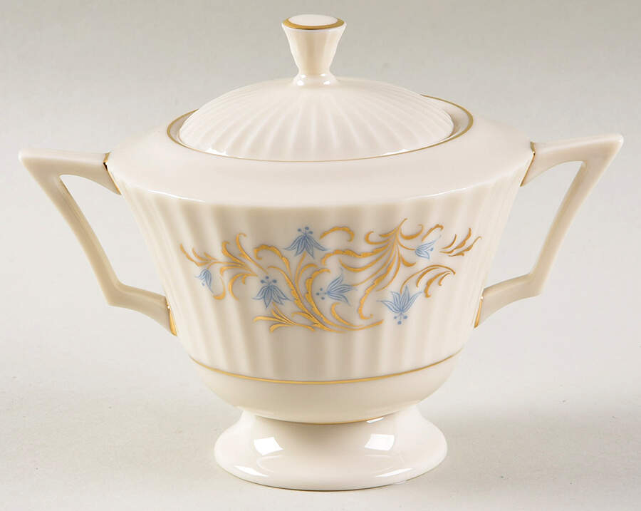 Lafayette Sugar Bowl & Lid by Lenox-1