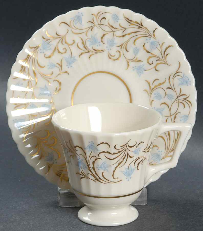 Lafayette Footed Demitasse Cup & Saucer Set by Lenox-1