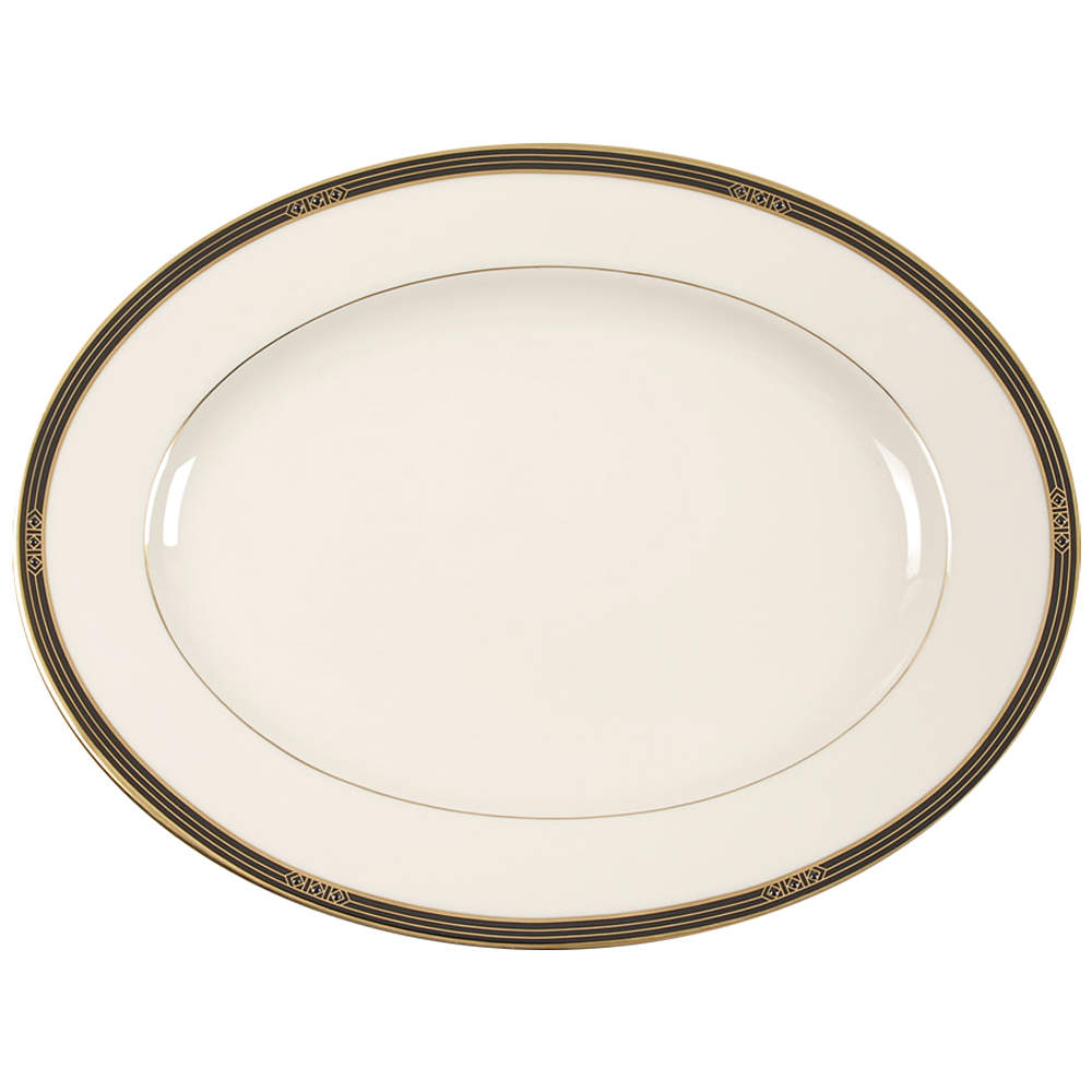 Langdon Gate 13" Oval Serving Platter by Lenox-1