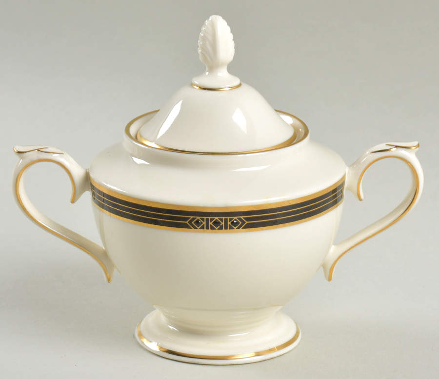 Langdon Gate Sugar Bowl & Lid by Lenox-1