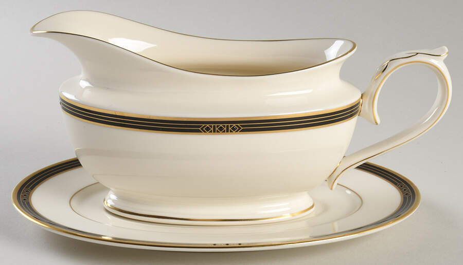 Langdon Gate Gravy Boat & Underplate by Lenox-1