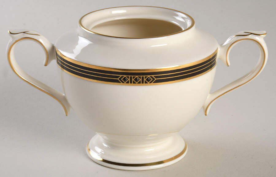 Langdon Gate 1999 Shape Sugar Bowl No Lid by Lenox-1