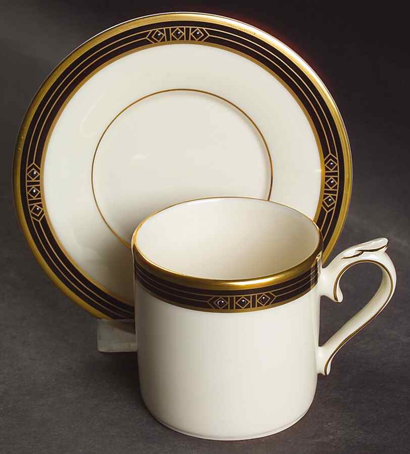 Langdon Gate Flat Demitasse Cup & Saucer Set by Lenox-1