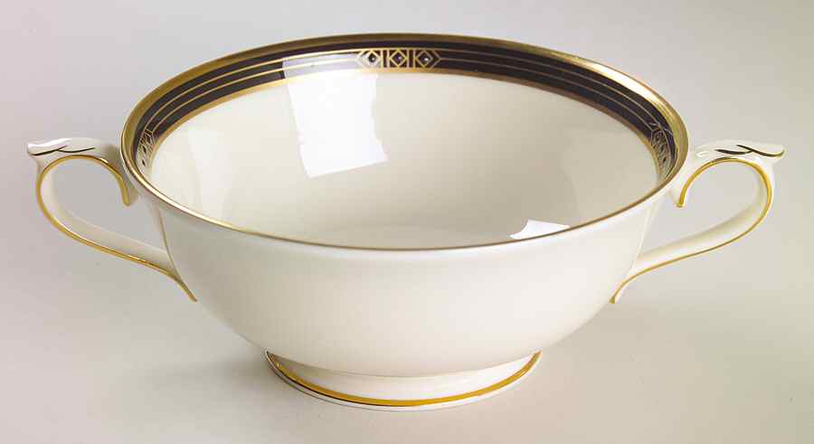 Langdon Gate Footed Cream Soup Bowl by Lenox-1