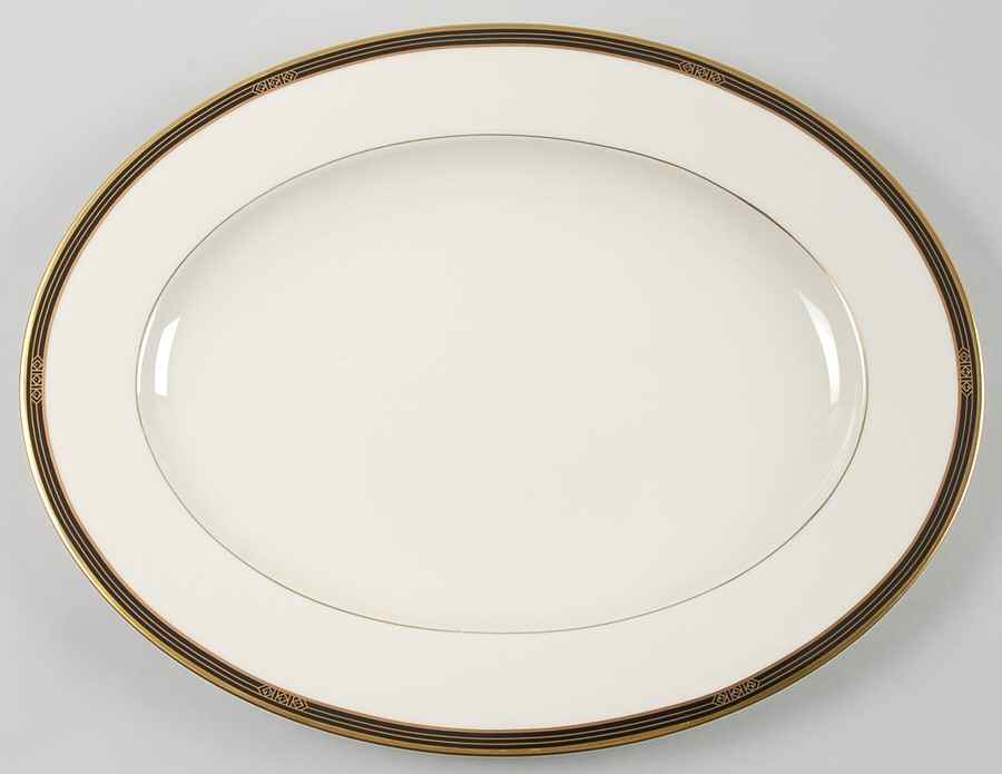 Langdon Gate 15" Oval Serving Platter by Lenox-1