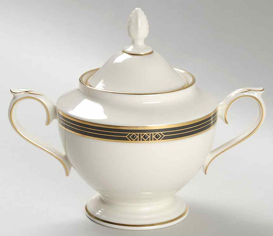 Langdon Gate Sugar Bowl & Lid by Lenox-1